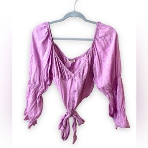 Purple Crop Top